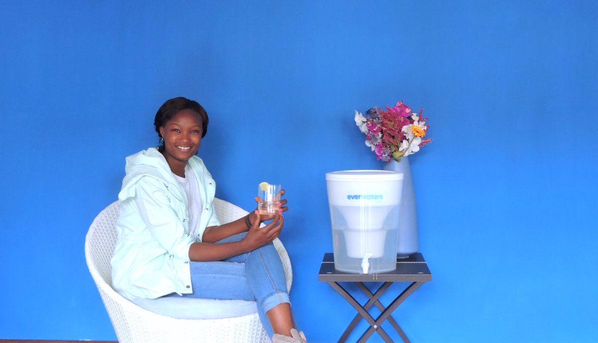 Smile 😁 Life is better with clean water ☀️ #BoreshaMaisha