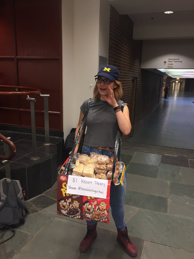 BLUElab Chaguiton is selling rice krispy treats in Mason Hall today! Now until 4pm (or when supplies last)! Help support <a href="/BluelabC/">BLUElab Chaguiton</a>