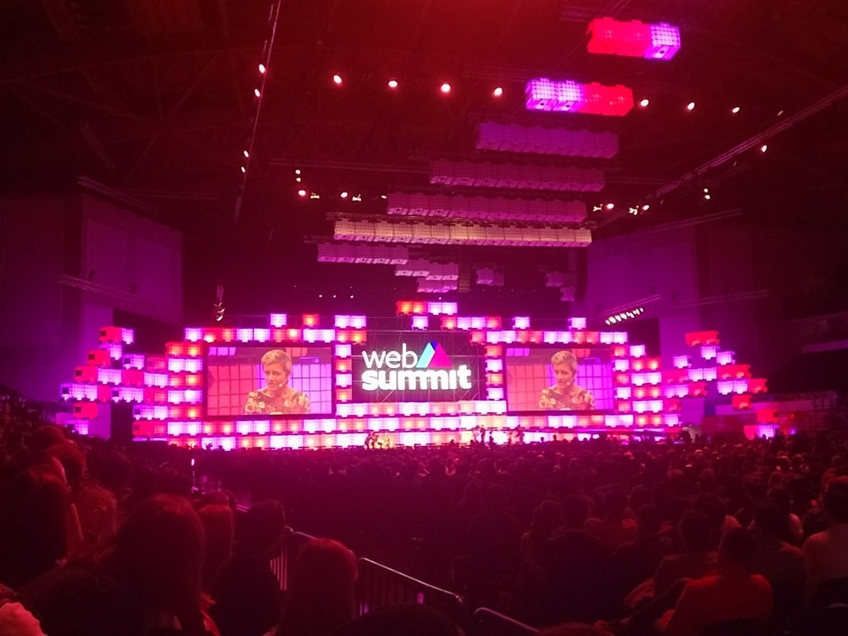 zinisok's tweet photo. if you don't know "how the fucked up is the Silicon Valley" listen to Margrethe Vestager from EU Commission #websummit2017 #lisbon https://t.co/qlRpEbccVp