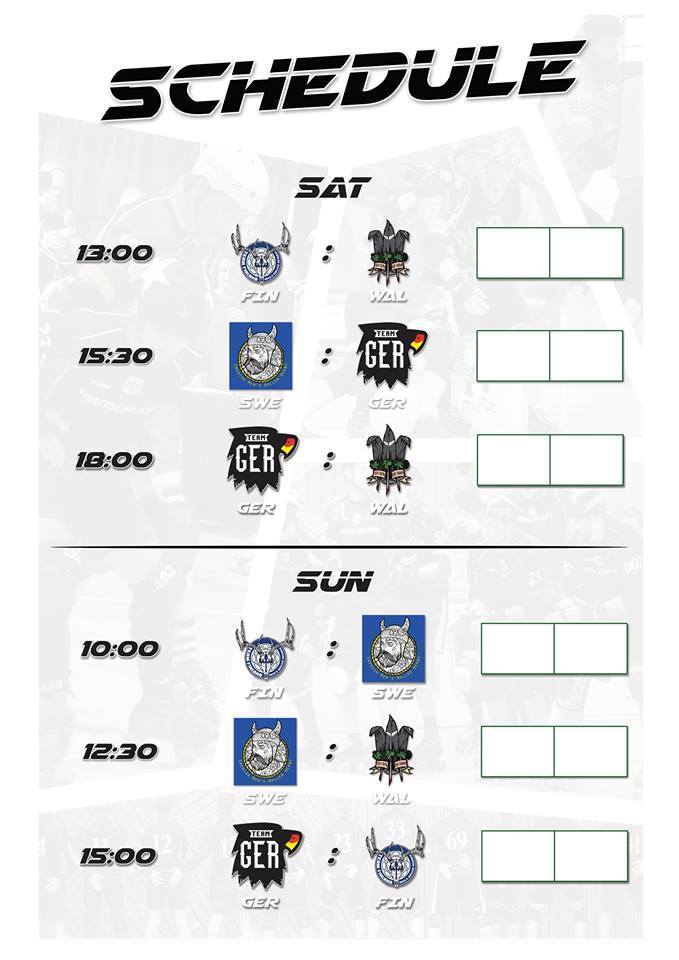 Here it is! The schedule for our 4 Nations Cup. Less then two weeks! #RollerDerby #MensRollerDerby #4NationsCup #Kiel #DerbyLove #Road2Barca