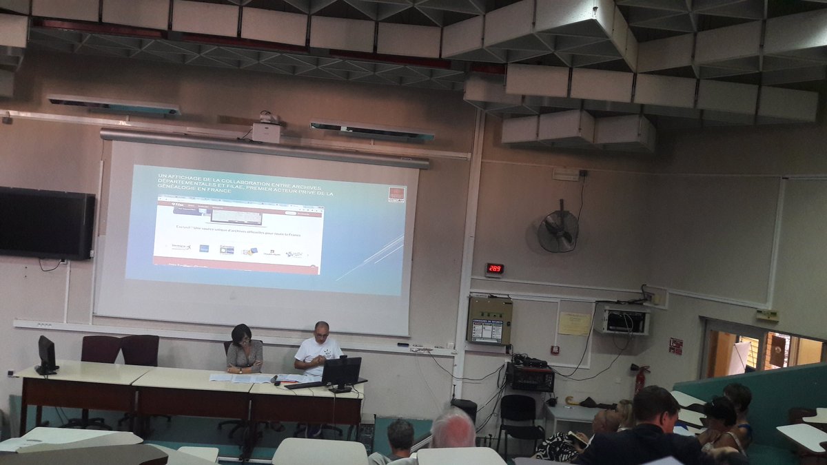 IDETCOM's tweet photo. Colloque #BigData2017 "#opendata #genealogie, un nouveau paradigme introduit par @filaecom" @UnivAntilles https://t.co/GC9t0cMaHf