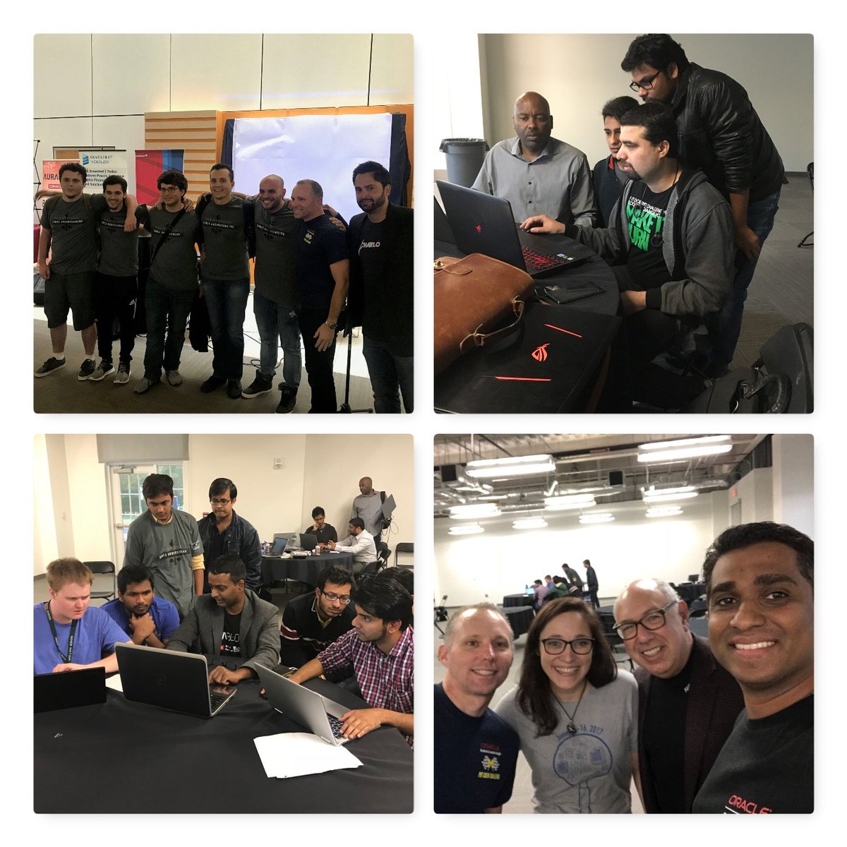 Oracle's tweet photo. What a fantastic 28 hour @CarolinaFintech #CFHhackathon! Congratulations to all participants & mentors! https://t.co/5stoaZCeHD https://t.co/PuScraFVZO