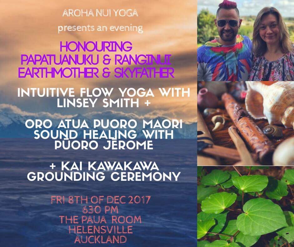YogaAroha's tweet photo. Coming December 8th yay! #yoga #taongapuoro #soundhealing #soundsofnature #papatuanuku #ranginui https://t.co/Na0K0hUFox
