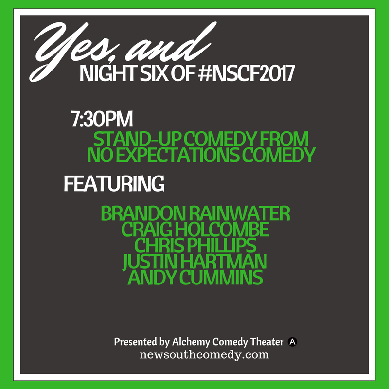 NewSouthComedy's tweet photo. #NSCF2017's Weekday Shows start TONIGHT with Stand-Up Comedy from our friends at @NoExpComedy ! https://t.co/UfyC1zF1UA