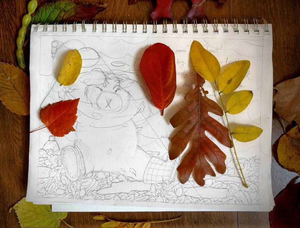 srlsutton's tweet photo. Collecting reference material for my #bearbeast ground #autumn https://t.co/Zo0yQw6Zjv https://t.co/x2nIQB9qLb