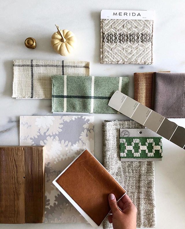 A perfect fall moment by <a href="/HoneyandFitz/">DinaHolland</a> with crisp patterns, warm wools, and our Illios mohair rug. #MeridaintheMix