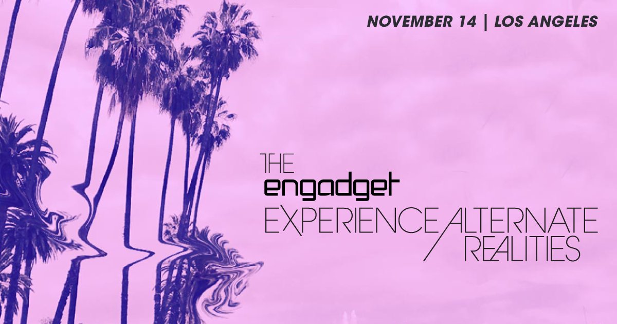 ThisIsRYOT's tweet photo. Join us Nov. 14 for the @Engadget Experience Alternate Realities. Save 50% on tickets w code “RYOT50” https://t.co/qIbLdwEGNo #EngadgetLA https://t.co/zABay12D2v