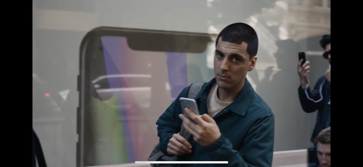 Max Weisel On Twitter New Samsung Commercial Has A Dude In Line For The Iphone X With A Notch Haircut Lolol