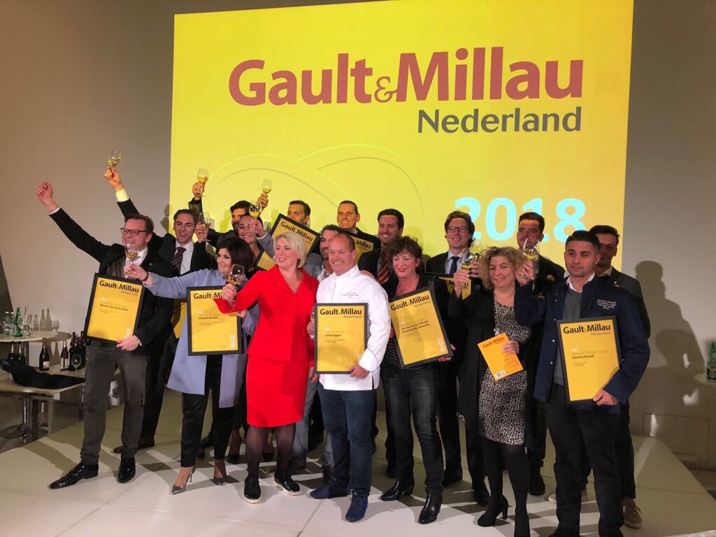 Felicitaties aan alle winnaars! Waaronder chef vh jaar Jarno Eggen (<a href="/rest_grlantaarn/">degroenelantaarn</a> ) en talent vh jaar @ Dennis Huwaë (Daalder ) #GaultMillau18