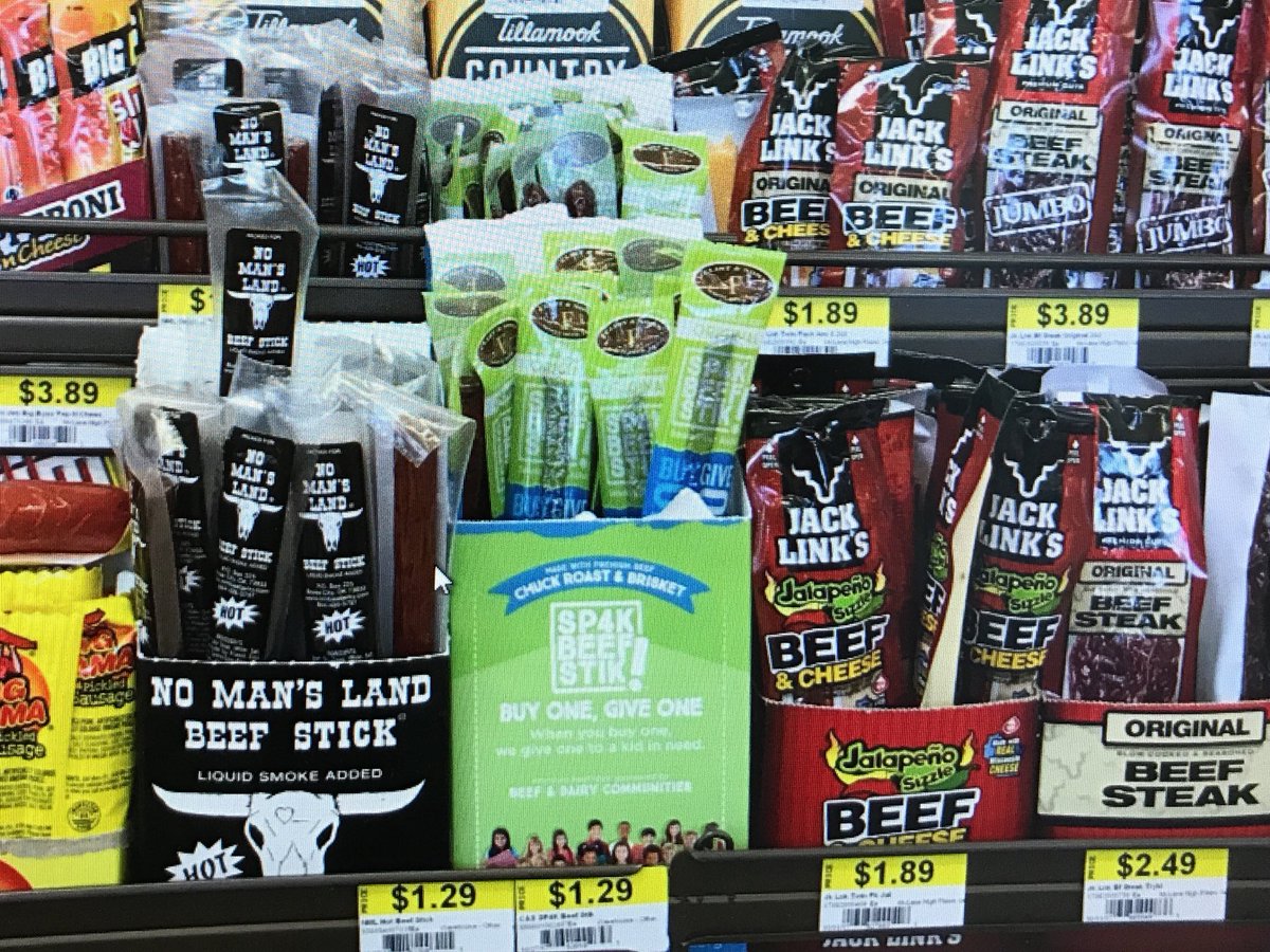 tmpeart's tweet photo. Not saying that the other beef sticks aren't good, but how many of them help feed kids in their community #cattletales @snackpak4kids #sp4k https://t.co/oArZ774KlX