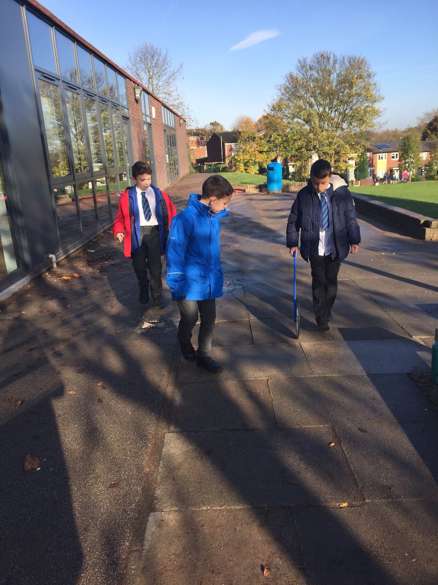 BroomfieldsJnr's tweet photo. What does the word “length” actually mean? Mrs Leigh’s maths set have been out investigating today! #talkmaths #practicalmaths https://t.co/xRHNoy2sH3
