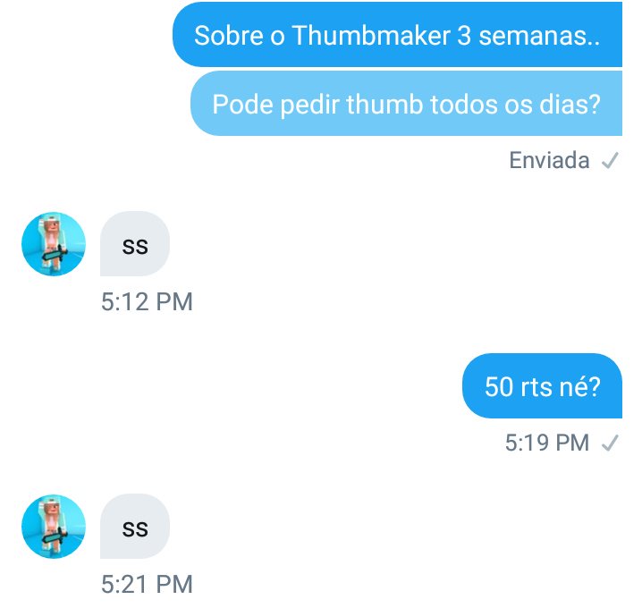 Galera Vamos 50 rts para a @yMariah02_ ser thumbmaker do canal por 3 semanas :D