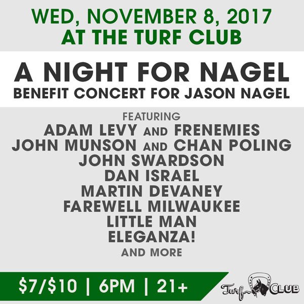 efetusmpls's tweet photo. The benefit for @DJJasonNagel is this Wed. at the @TurfClubMN. Get tix here to see @AdamLevyGanesha, @munsongs, @PolingChandler &amp; more! https://t.co/1si7aHMAxW