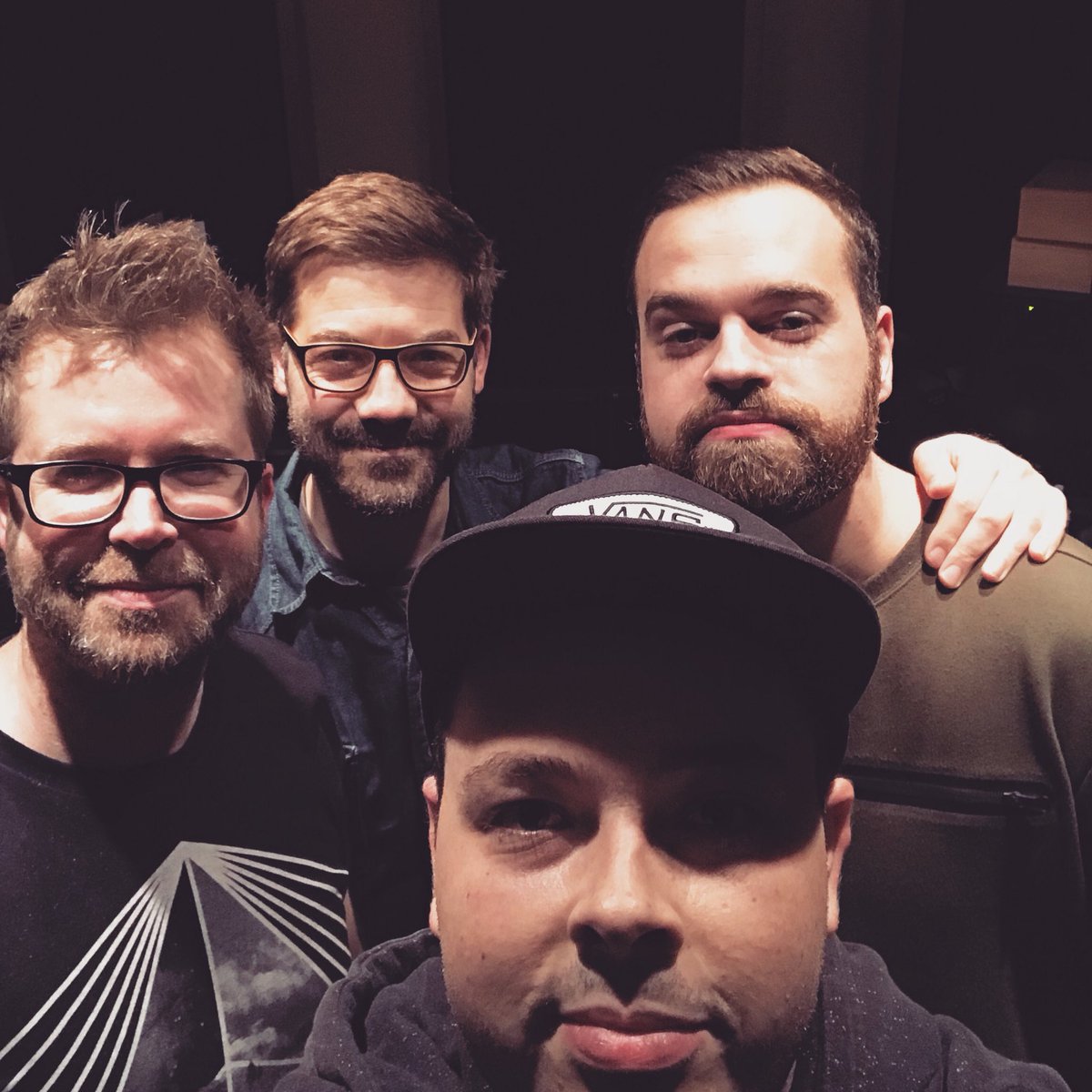 UP_Project_'s tweet photo. Busy day working in the studio with Tom & Steve on the EP #sacredsecular https://t.co/Y8ef7khbkt