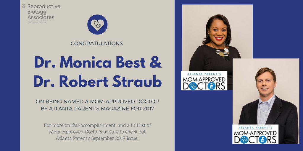 RBAFertility's tweet photo. Congratulations to our latest #MomApprovedDoctors for 2017 by @AtlantaParent Magazine. https://t.co/0Rq8NIXoeb
