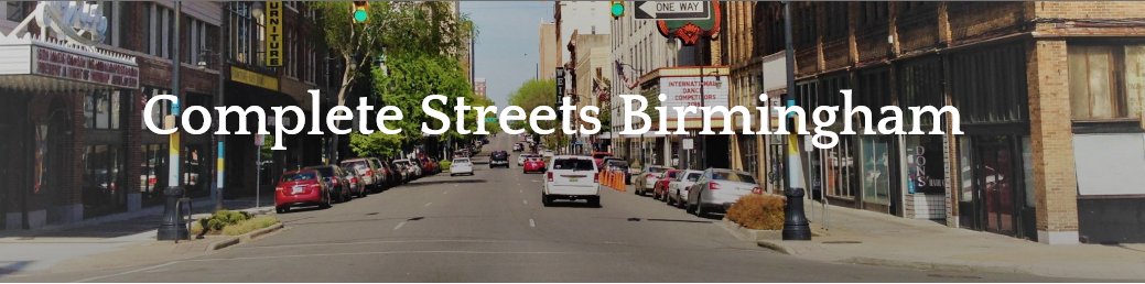 jcdhtweets's tweet photo. Attend the Complete Streets Reception (11/7) &amp; learn to make streets safe for all transportation https://t.co/Qdj3PY1qzz #CompleteStreetsBHM https://t.co/tZvBfDR7R4
