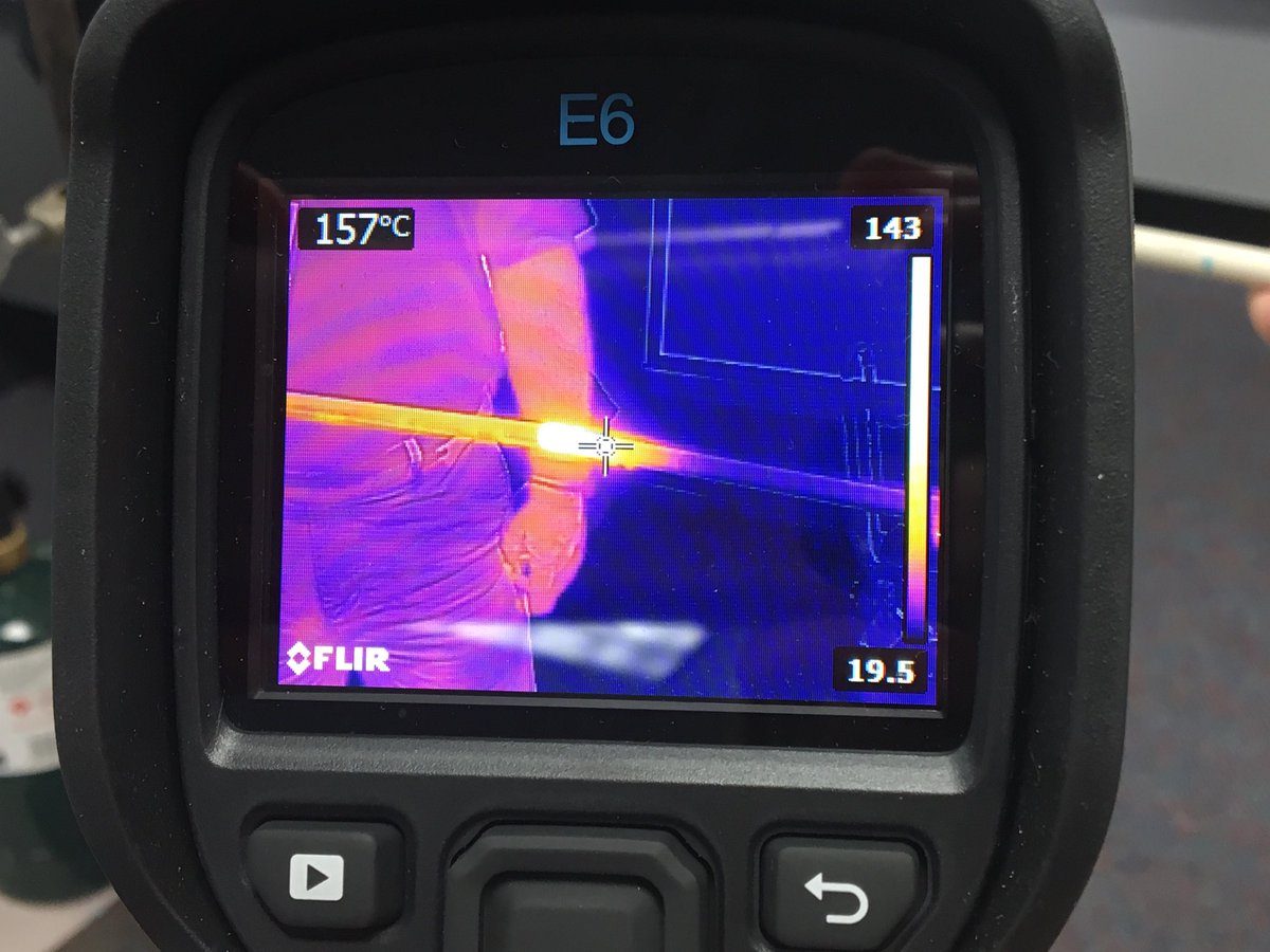 vafozzils's tweet photo. M-STEM at TNCC...using infrared camera to show thermal properties of aluminum and ceramics! #iwcsSTEM https://t.co/Y2ntRTijdk