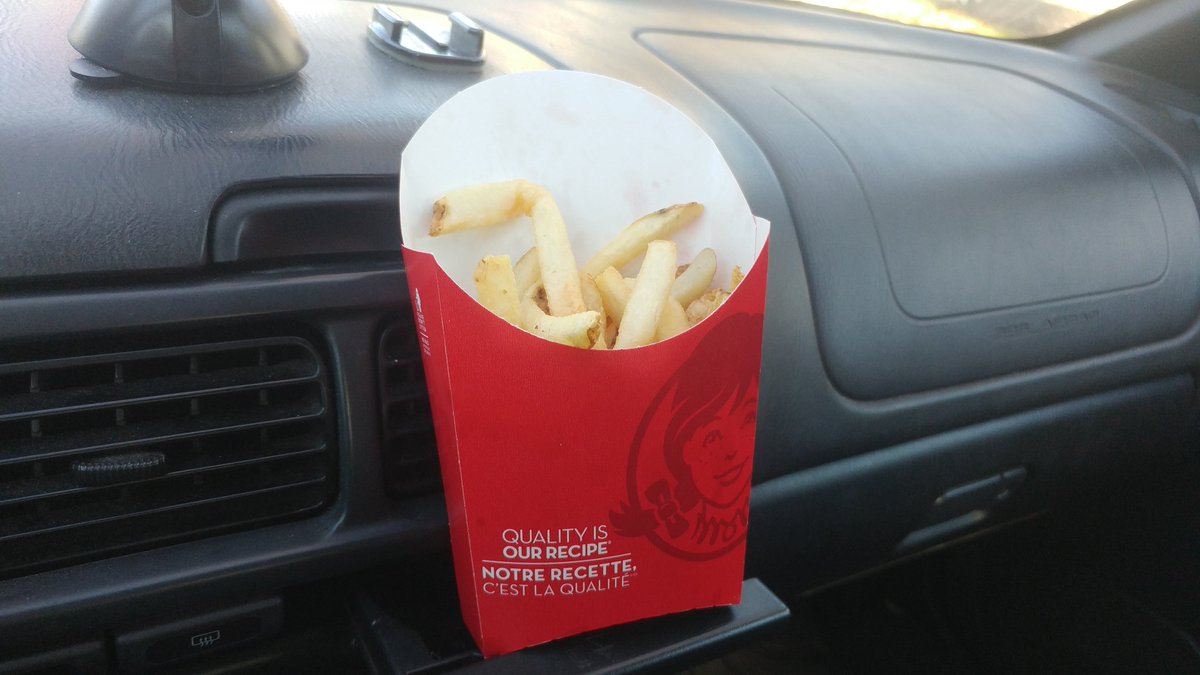 speedyphish's tweet photo. @WendysCanada those moments when you get the medium fries instead of the small but you still get the small amount. https://t.co/mqecABkScc