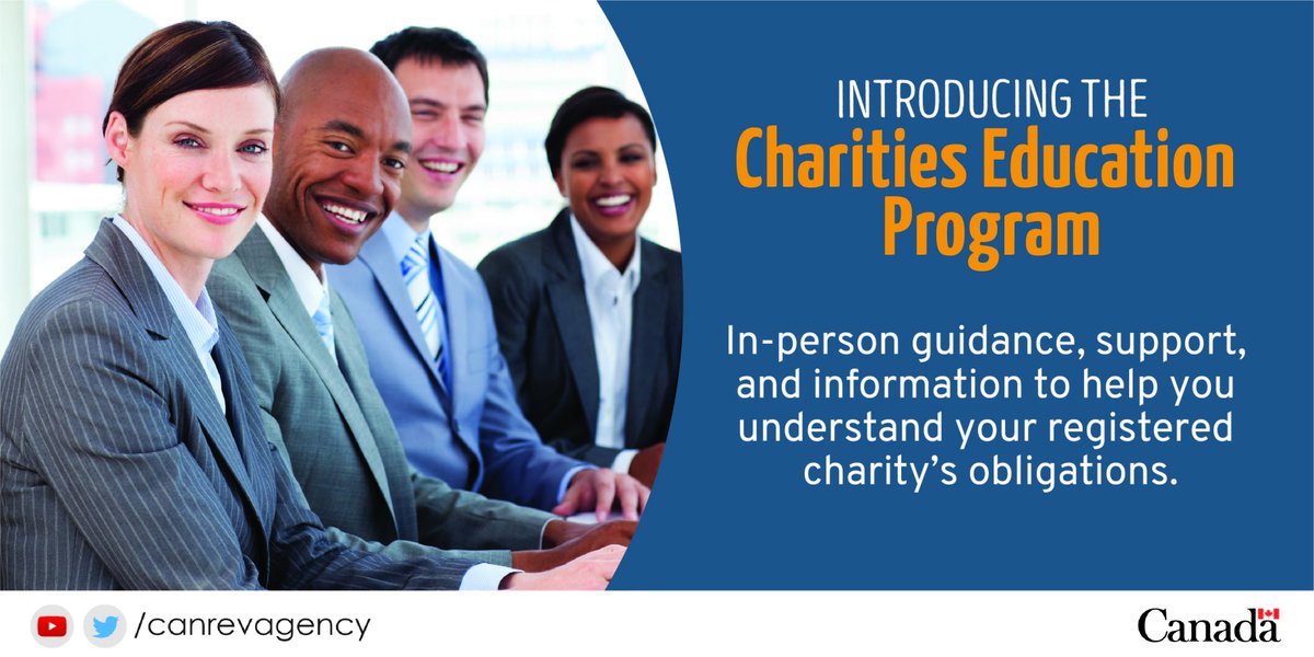 The new Charities Education Program: Supporting #CRAcharities in meeting their obligations!  ow.ly/FbUq30gor0I