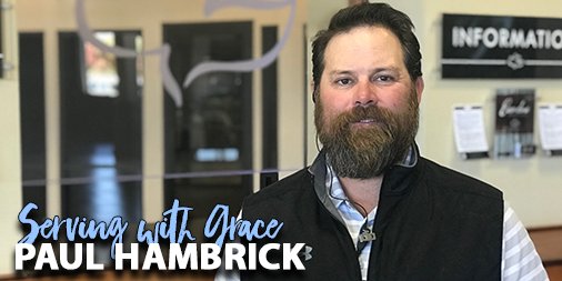GraceAmarillo's tweet photo. Paul's been at Grace since 2008 & served with the Watchmen for the past 2. He's an avid reader & loves sharing the Gospel #ServingWithGrace https://t.co/sOKez8Ug5q