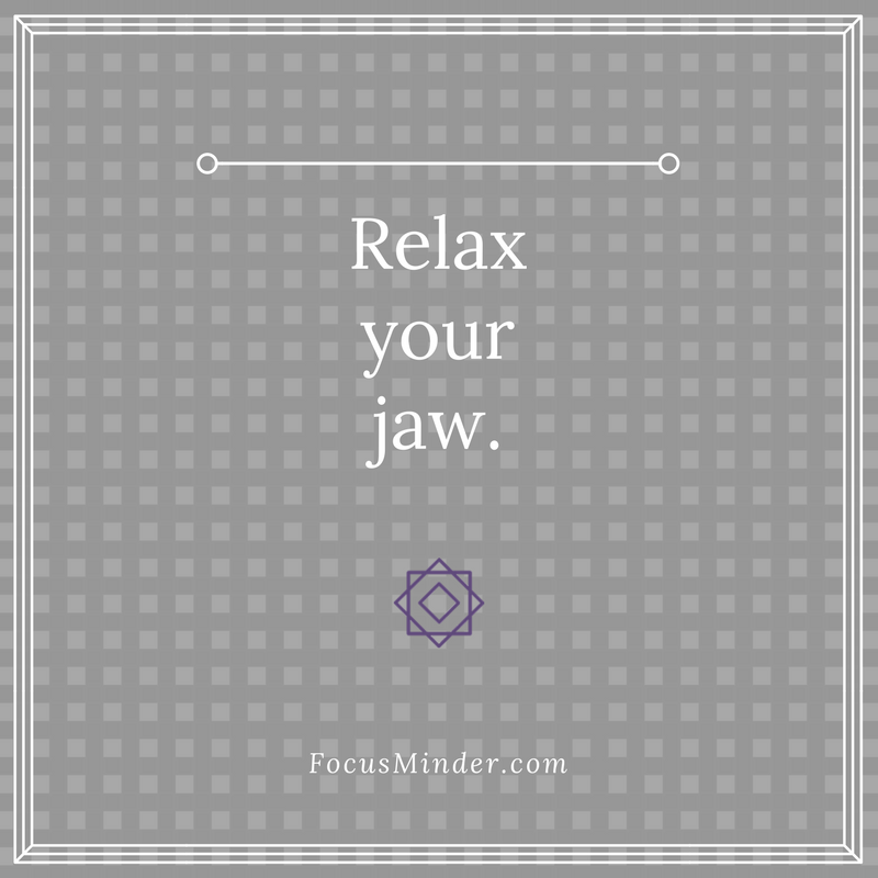 Are you feeling stressed? Relax your jaw. #StressManagement