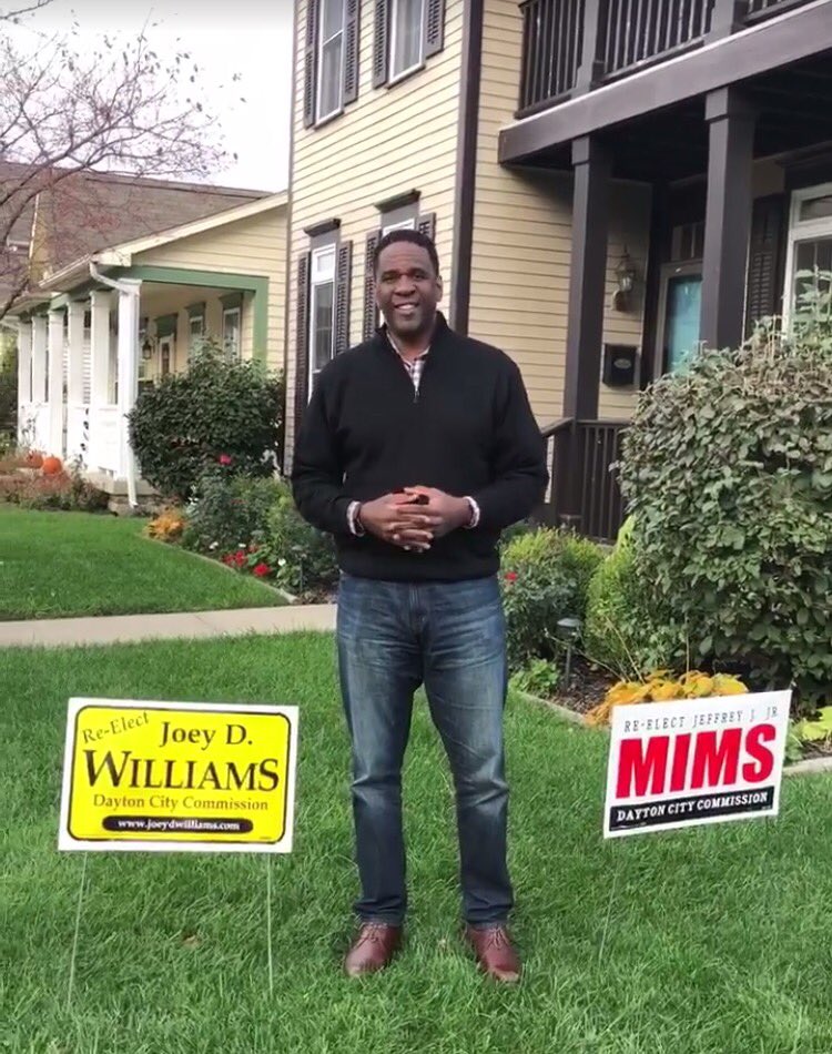 CommishJoeyD's tweet photo. Excited for election day tomorrow!  Please vote to re-elect Jeff Mims &amp; Joey Williams for #Dayton City Commission! https://t.co/TwZp1x9vGe https://t.co/Wn2nLhOdwO