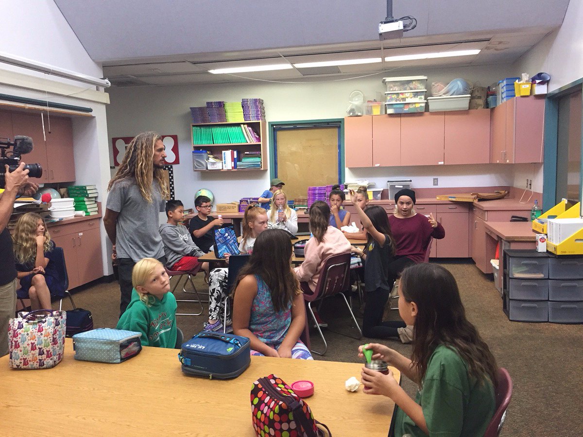 Rob Machado visited SWPPP interns at OPE last month to discussed their shared interest in keeping our watersheds free of single-use plastic.