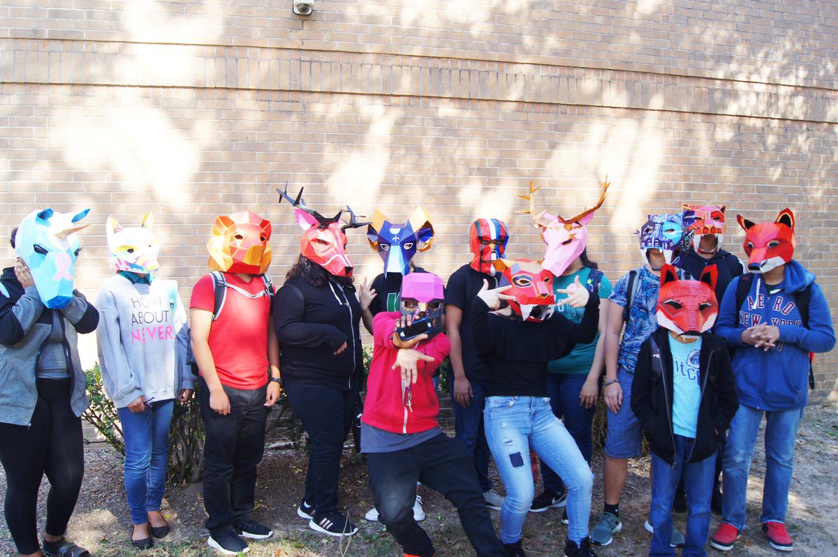 Tu-Anh Pham (@artpham___) on Twitter photo Advanced students proudly showing off all their hard work #wintercroftmasks #kleinfinearts #paperart <a href="/KleinIntKISD/">Klein Intermediate</a> #webuildthings Advanced students proudly showing off all their hard work #wintercroftmasks #kleinfinearts #paperart <a href="/KleinIntKISD/">Klein Intermediate</a> #webuildthings