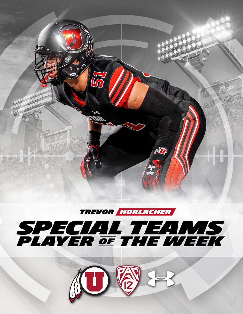 Utah_Football's tweet photo. Congratulations to our Special Teams Player of the Week, Trevor Horlacher! 

#UCLAvsUTAH https://t.co/cOo5irjCZ0