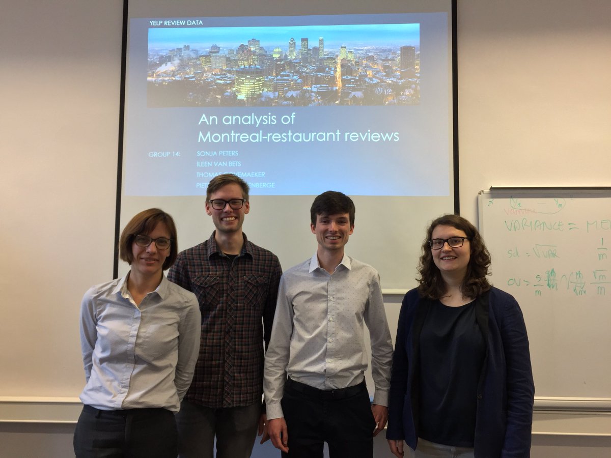 dirkvandenpoel's tweet photo. 2nd Day of @SASanalytics presentations by Business Engineering/ #dataanalytics & #MScMA students @ugent https://t.co/RNOpLrGqtz #analytics https://t.co/uIN0X4GpUn