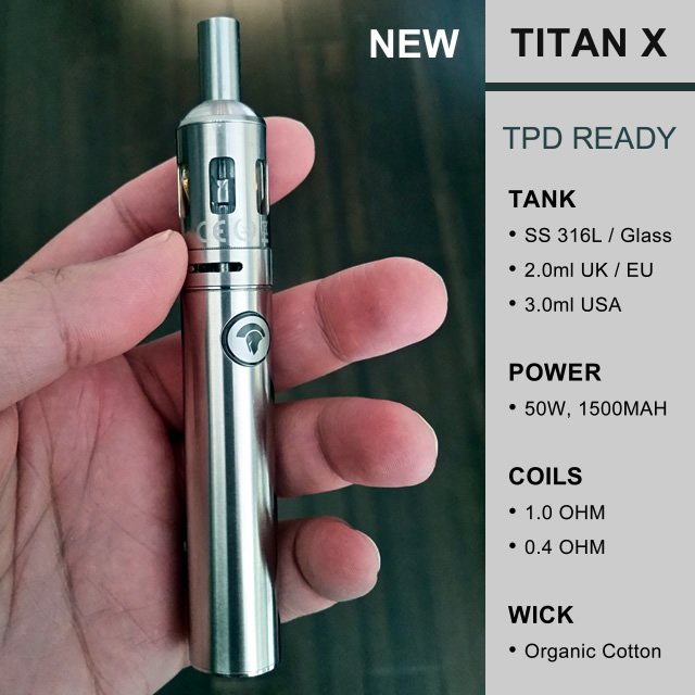 epuffers's tweet image. The new TPD Ready Titan X Hybrid Vape Pen is coming soon!

More Info soon at: epuffer.co.uk