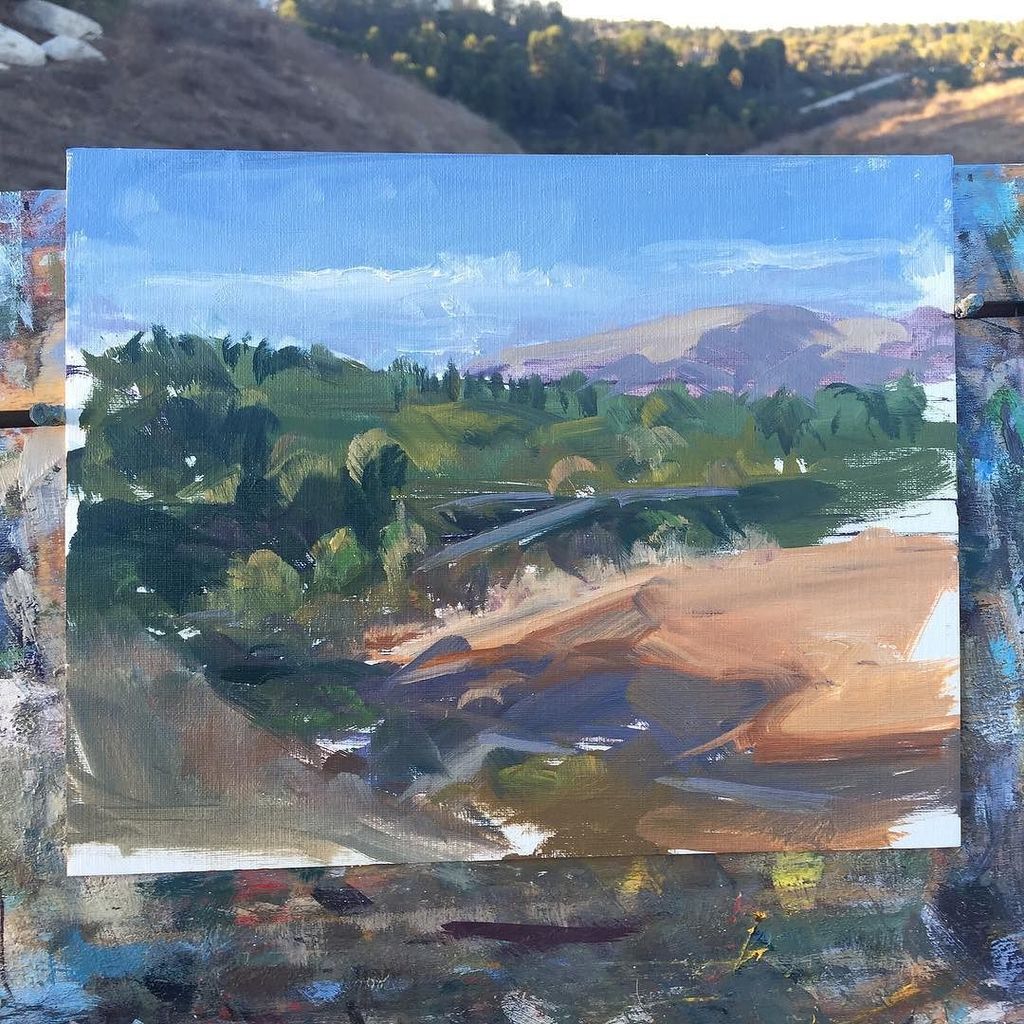 JosephASanabria's tweet photo. Quick sketch this eve #colornotes #oil #allaprima #pleinair #outdoors #painting https://t.co/FCUFef9fYF