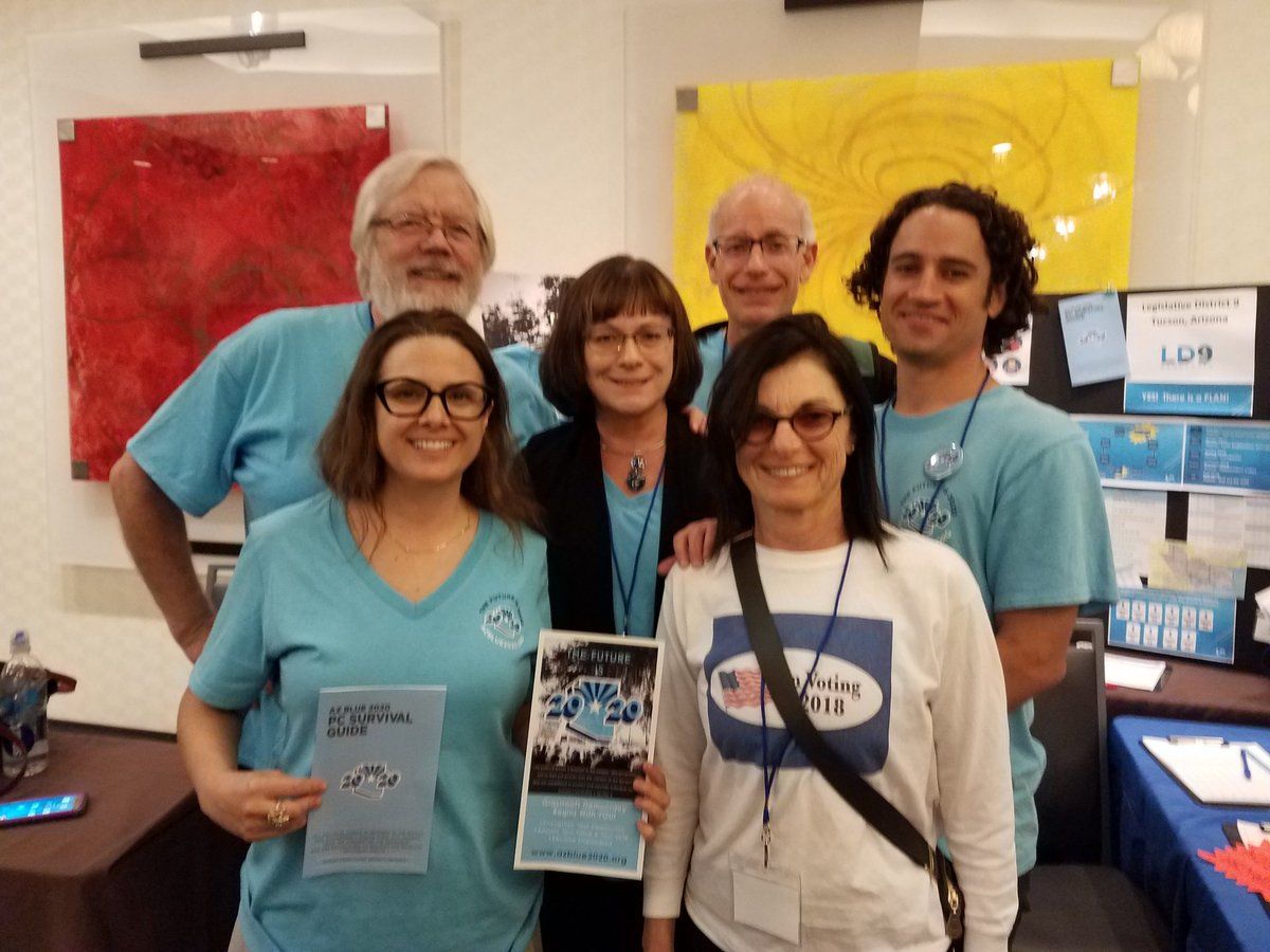 AZBlue2020's tweet photo. Azblue2020 crew at #WTPSummit @AZ_Indivisible @MaricopaDems @AZDemParty @IndivisibleofAZ @az_resist https://t.co/mU5bxl6qkB