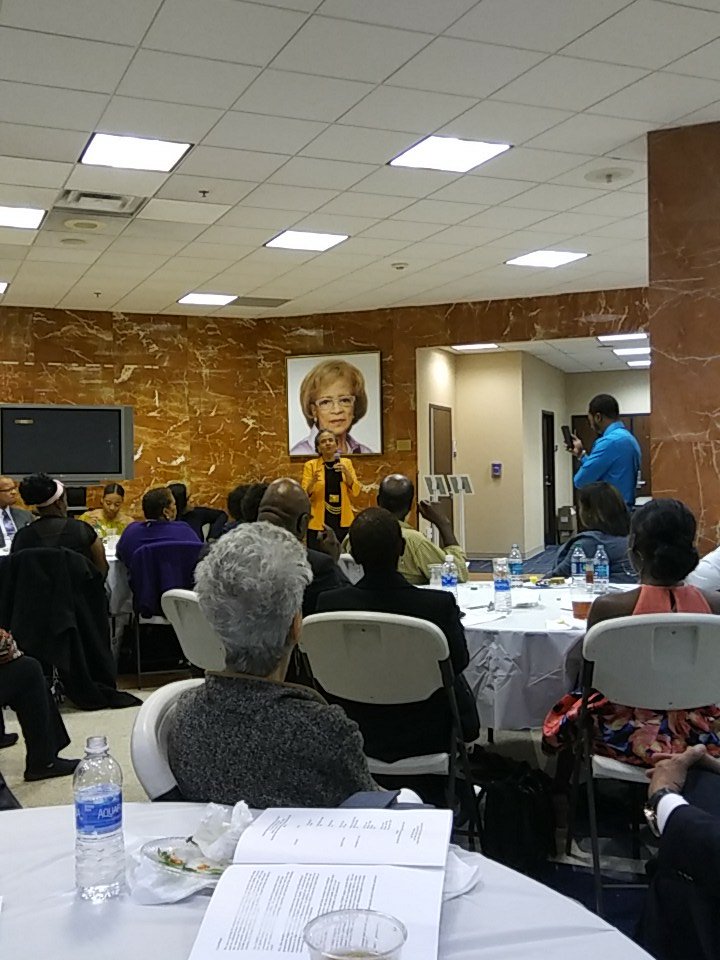 WeAreThe_HFRCC's tweet photo. Dr. Camara Jones presenting at the NCBON 12th Annual Community Reception
@CBPHCaucus #racism #unsungheros #ccph https://t.co/umr3doxto2