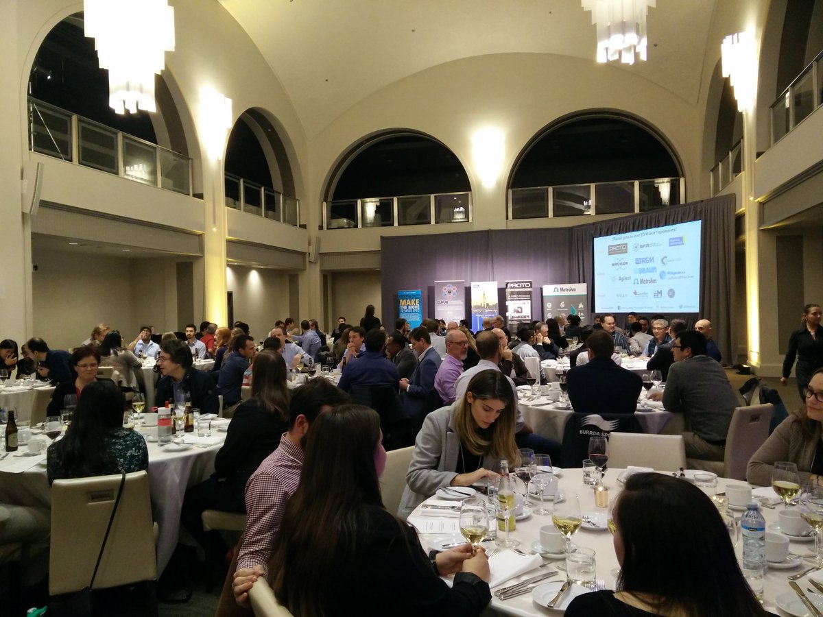 idw2017's tweet photo. The poster session was full of inorganic innovation! Dinner is almost served at #ryersonIDW https://t.co/jABai37J6X