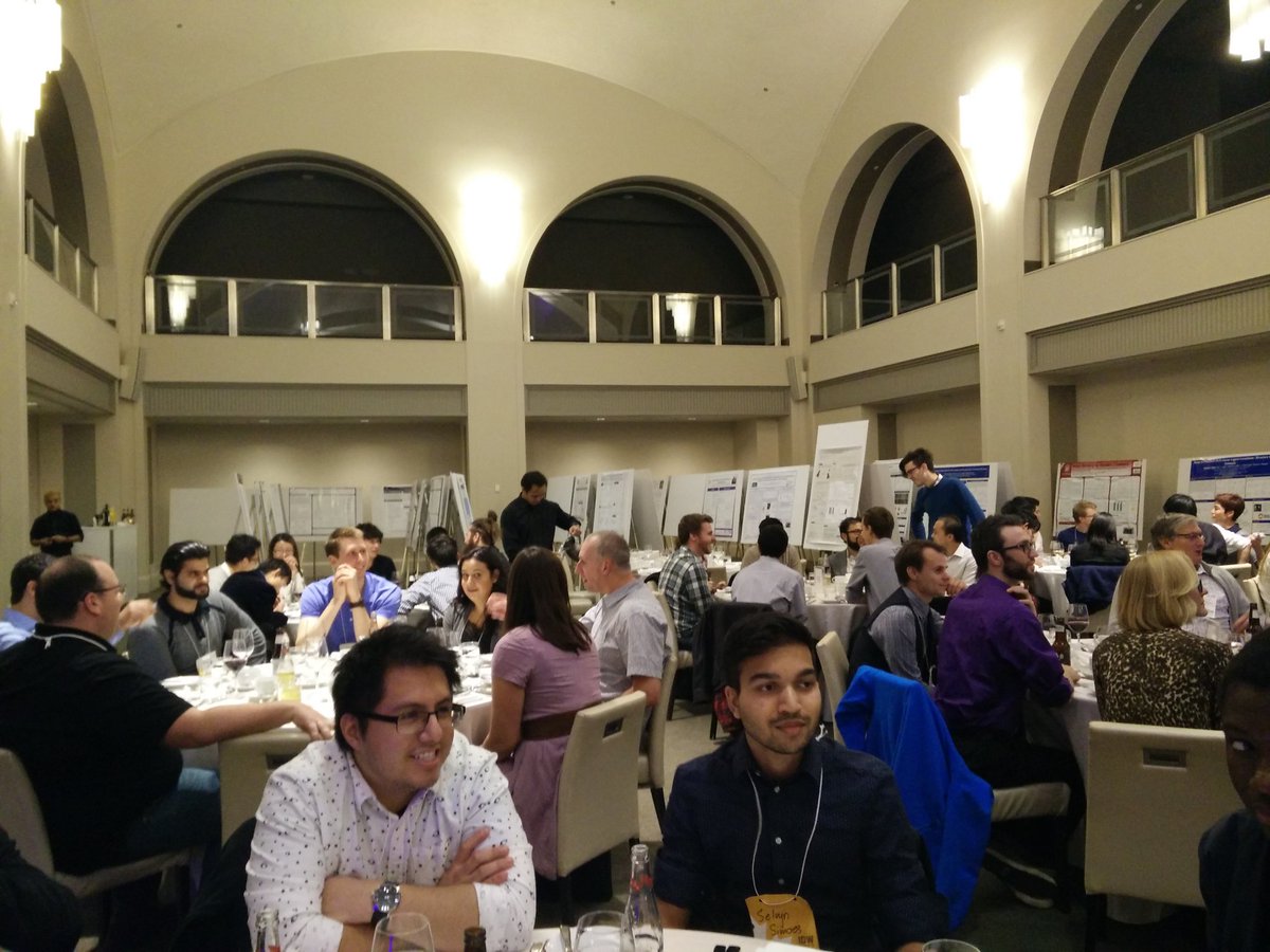 idw2017's tweet photo. The poster session was full of inorganic innovation! Dinner is almost served at #ryersonIDW https://t.co/jABai37J6X