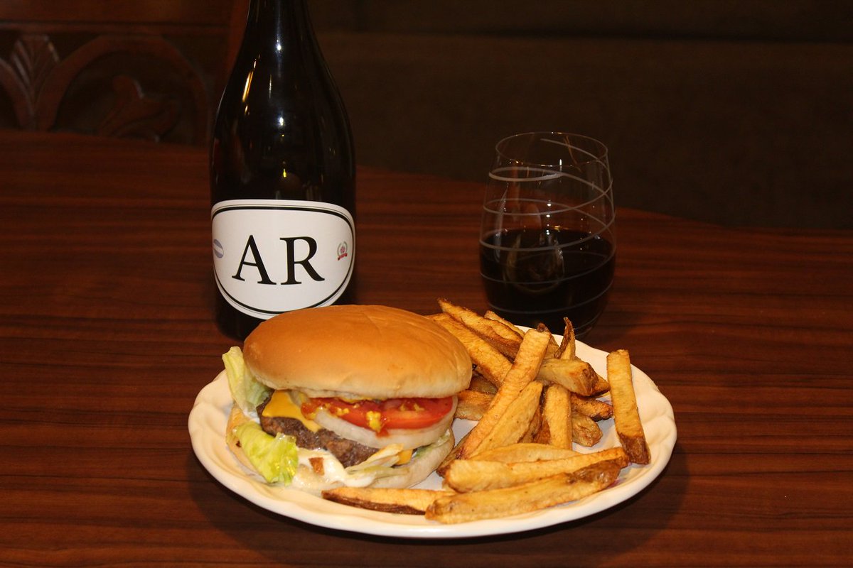 Burger and Locations AR-6 on the dinner menu.  <a href="/LocationsWine/">Locations Wine</a> #wine  #winelover