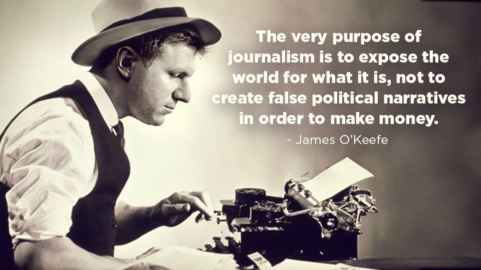 ArizonaKayte's tweet photo. The purpose of journalism is to expose the world for what it is....
#JamesOKeefe
#TruthInWriting https://t.co/bYz41fWNaU