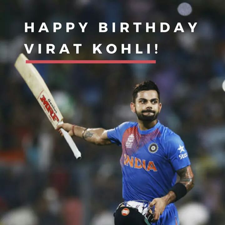 Happy birthday To VIRAT KOHLI...  