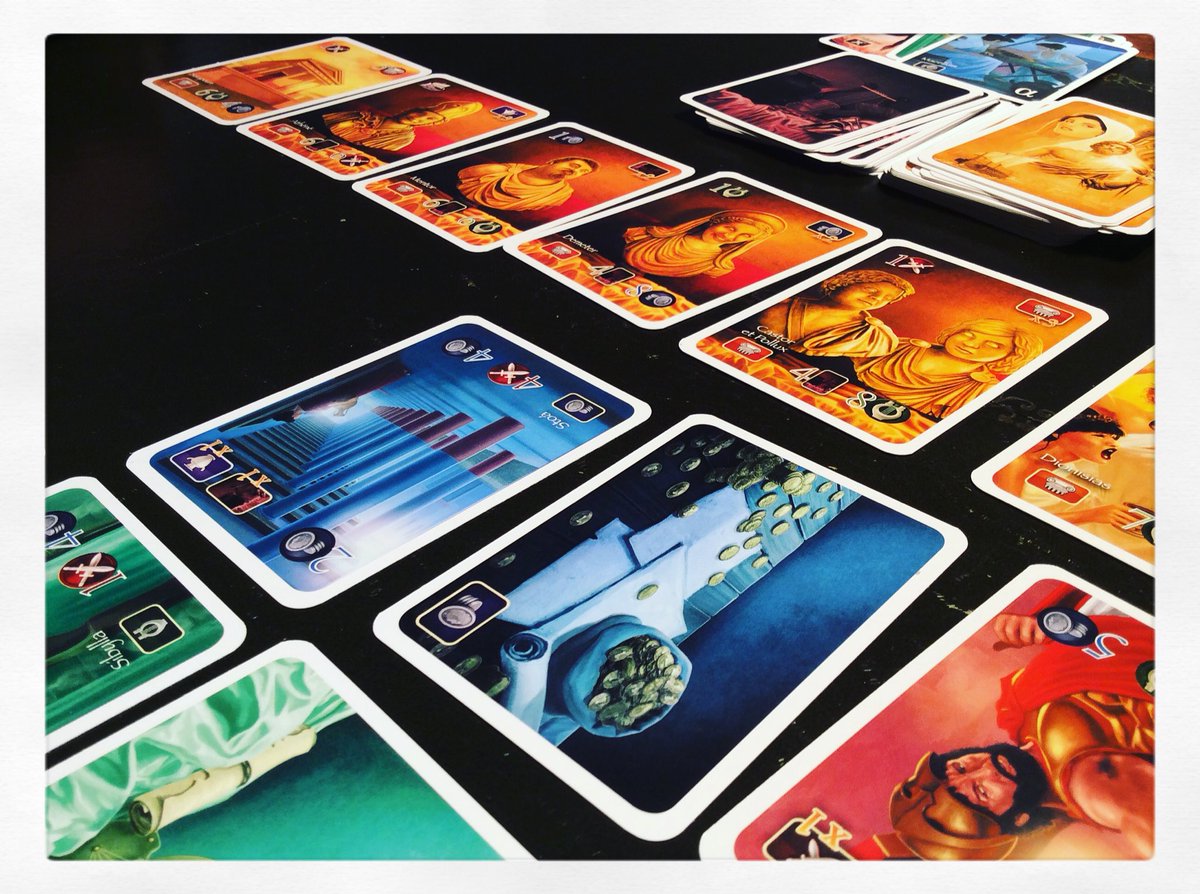 PlayChronGames's tweet photo. #Emporion from #MontTaber is a great #game, playable in 30 minutes, that could very well be a Splendor-killer #badrulebook #qualitytime https://t.co/NweI1LdefB