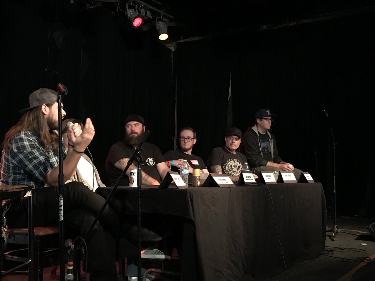 MikeZiemer's tweet photo. Reps from @TheDoorClubs, @PinUpPresents, @3LinksDeepEllum, @treesdallas, and more discussing talent buying. https://t.co/tehLTs84c7