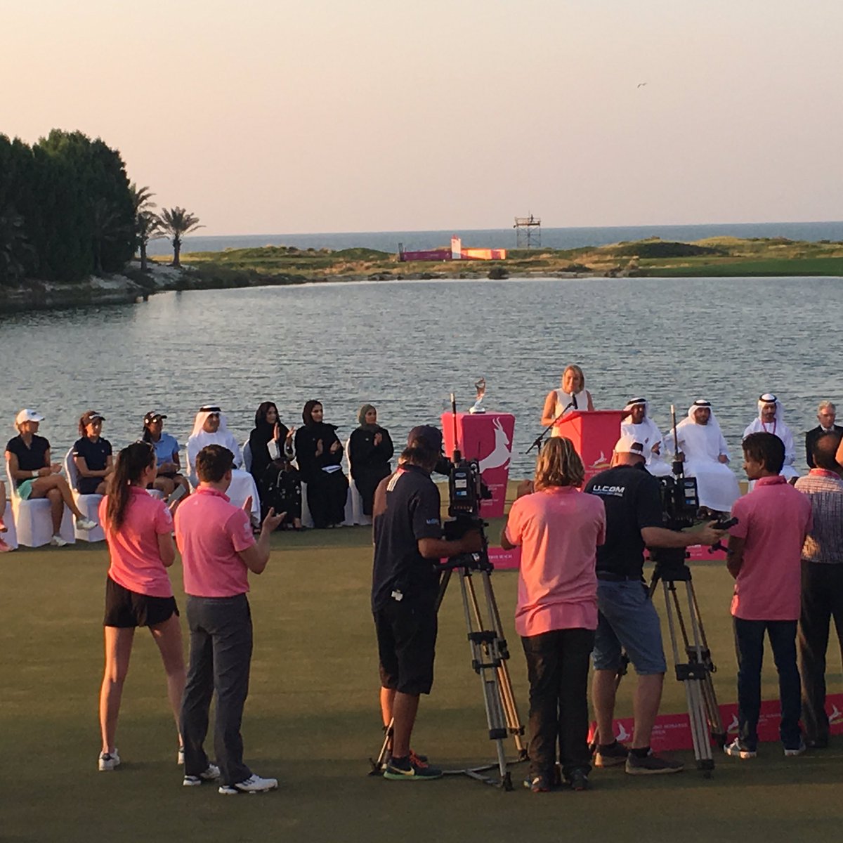LanjaronArabia's tweet photo. Day 4: Winning Feeling at #LadiesEuropeanTour Fatima Bint Mubarak Ladies Open #FBMLO @saadiyatbeachgolfclub @fbmladiesopen #golf #golfinabudhabi #uaehealthmovement #uaefitnessmovement #funwithlanjaron #drinknatural For orders, please call or whatsapp Fatema 050-9210655 https://t.co/gJNAV0rSDi