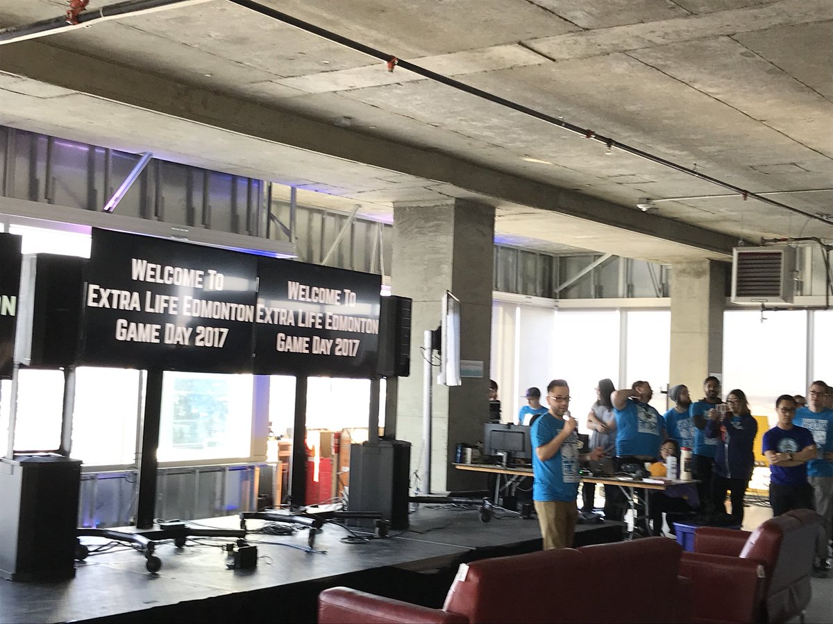 Opening ceremonies getting underway! <a href="/StolleryKids/">Stollery Kids</a> <a href="/YEGExtraLife/">Extra Life Edmonton</a>