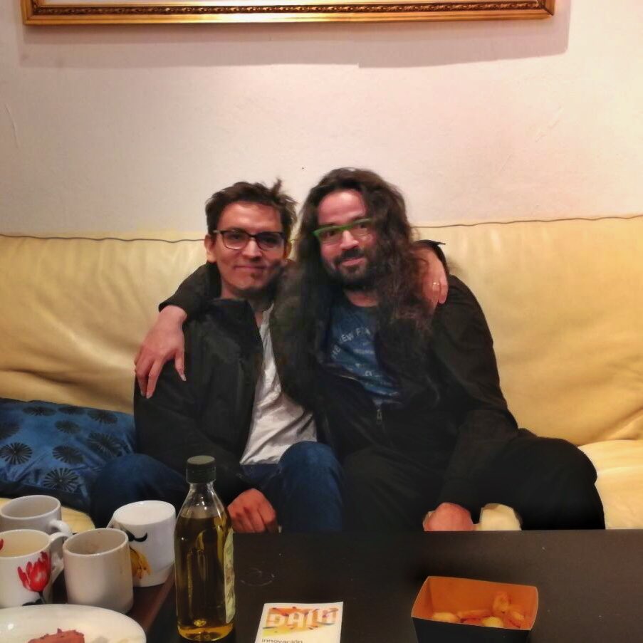 TresPecesMusic's tweet photo. Breakfast with monsters at Tres Peces. The great Jorge Vera and Christian Galvez. #Jazz #JazzTimes https://t.co/cLuvXPDxdR