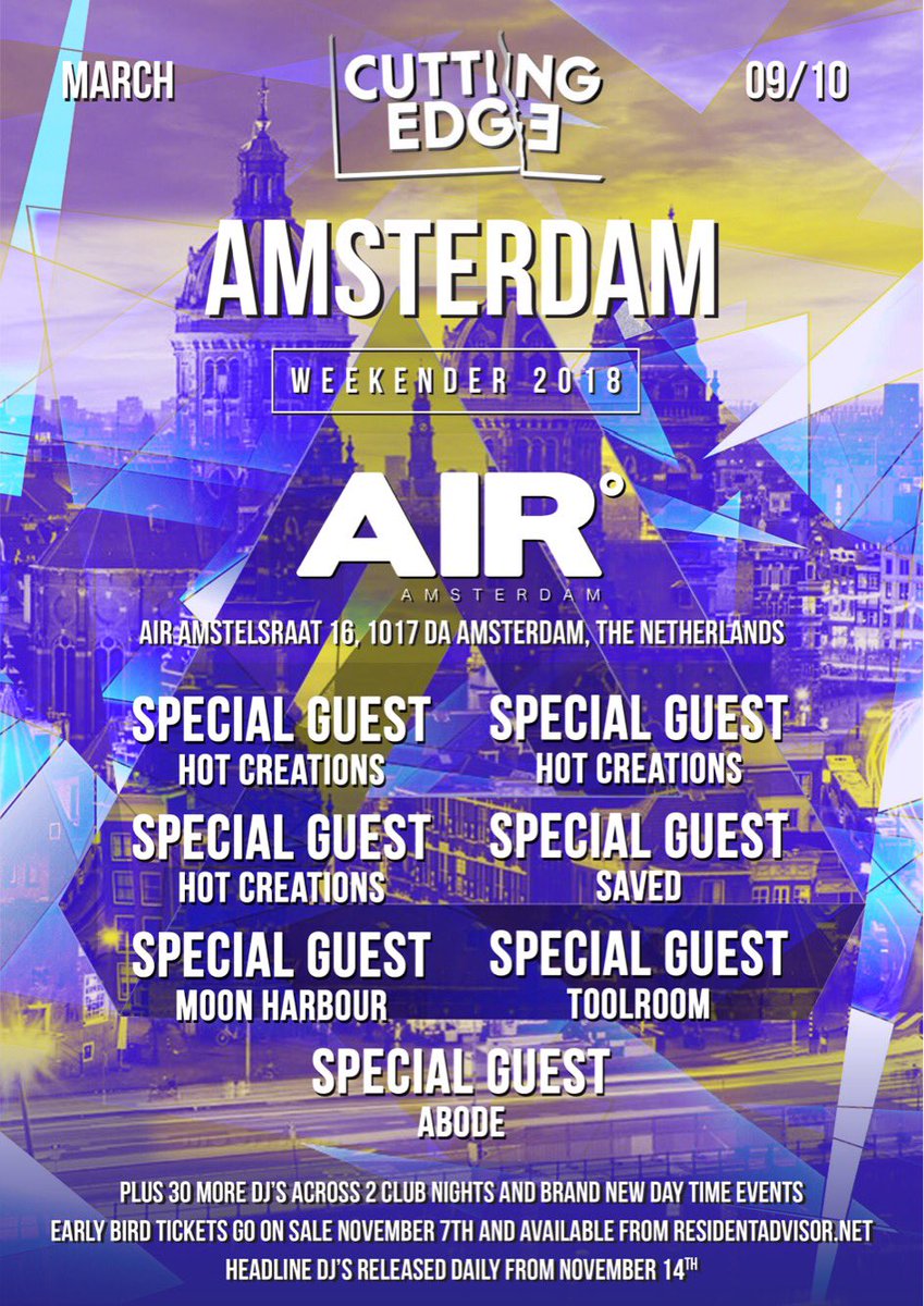 AMSTERDAM WEEKENDER 2018

Tickets go on sale Monday at 7pm

👀👀👀👀👀👀👀👀👀👀👀👀
