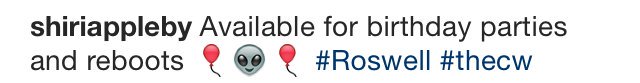 crashdowncom's tweet photo. Shiri. Jason. Majandra. https://t.co/s0gBJAqixh #Roswell #RoswellForever https://t.co/0jrZ5DVCvf