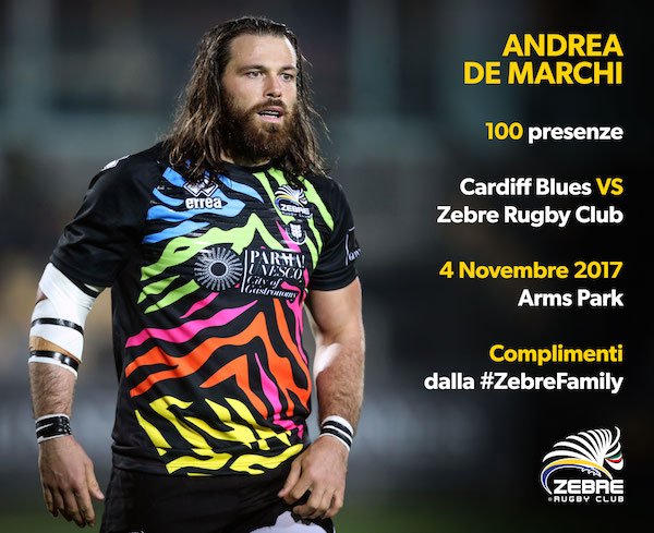 #CBLvZEB 24° [12-3] entra <a href="/de_demaan/">Andrea De Marchi</a> per Panico. Il pilone é così il primo atleta delle Zebre #Rugby a raggiungere 100 presenze #ZebreLegend