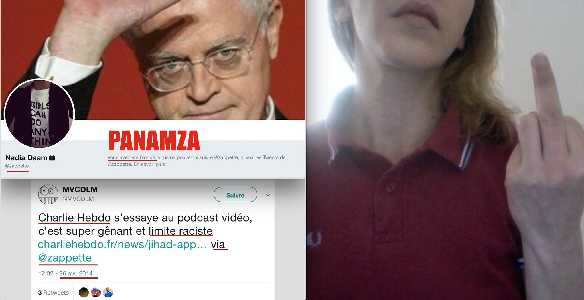 Panamza révèle le post anti-Charlie de Nadia Daam : la 