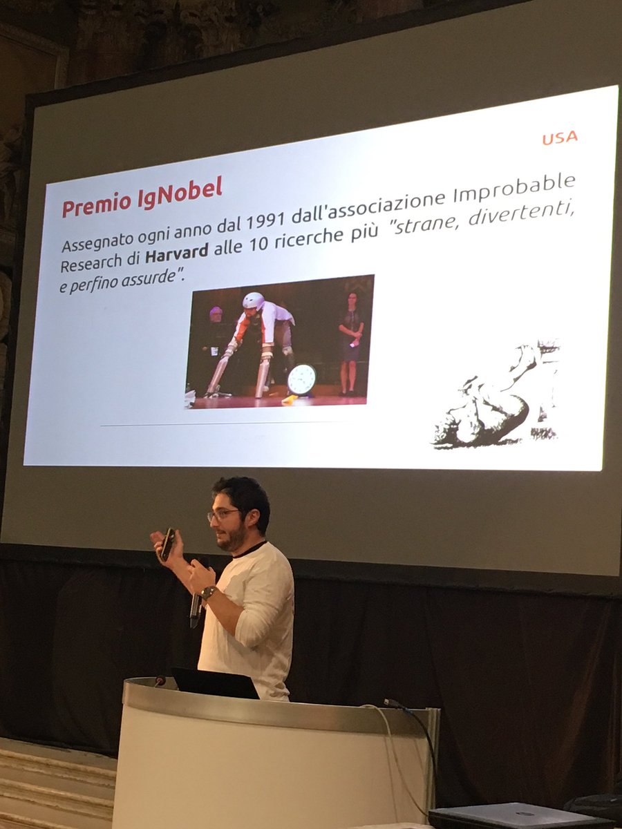 FDellaScienza's tweet photo. #Ricerche scientifiche premiate con l' #IgNobel: la pazza #scienza raccontata da @wikiperri @sironieditore #festivalscienza https://t.co/17q1lljMDS