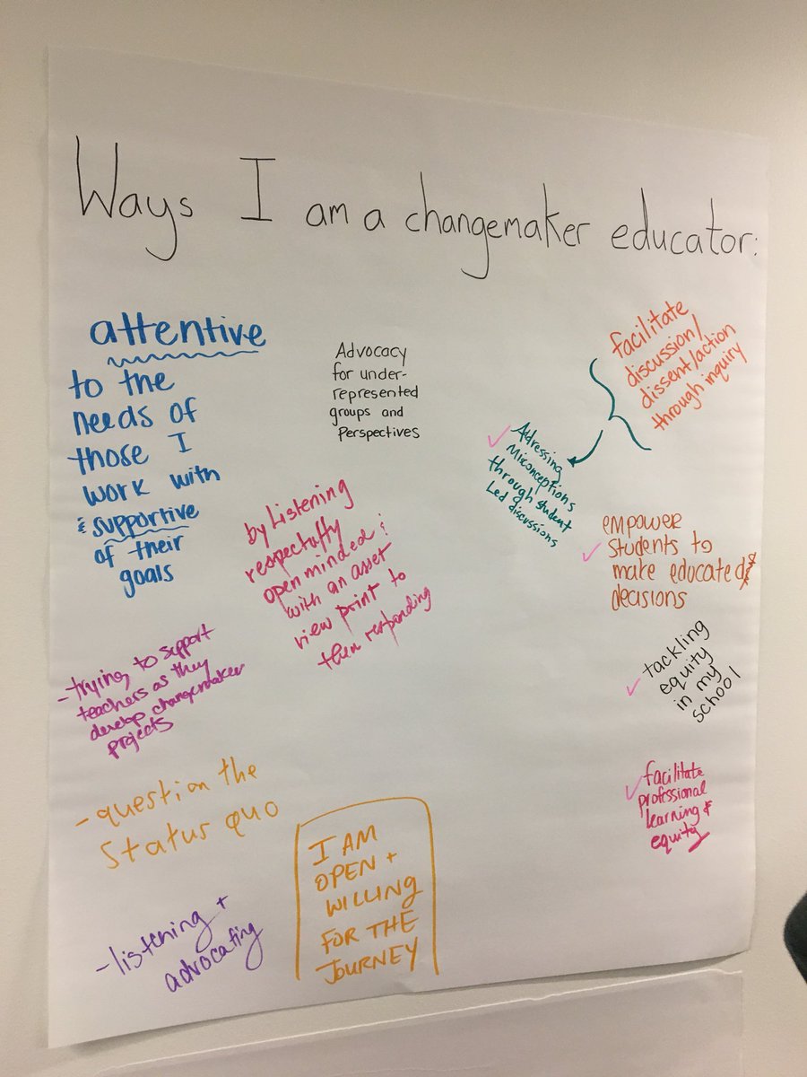 AletaMargolis's tweet photo. So many great ideas and reflections at #ChangemakerEd #DCSummit17 https://t.co/niXGzrcCrD